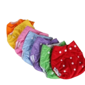 Home baby button reusable cloth diaper set of 5