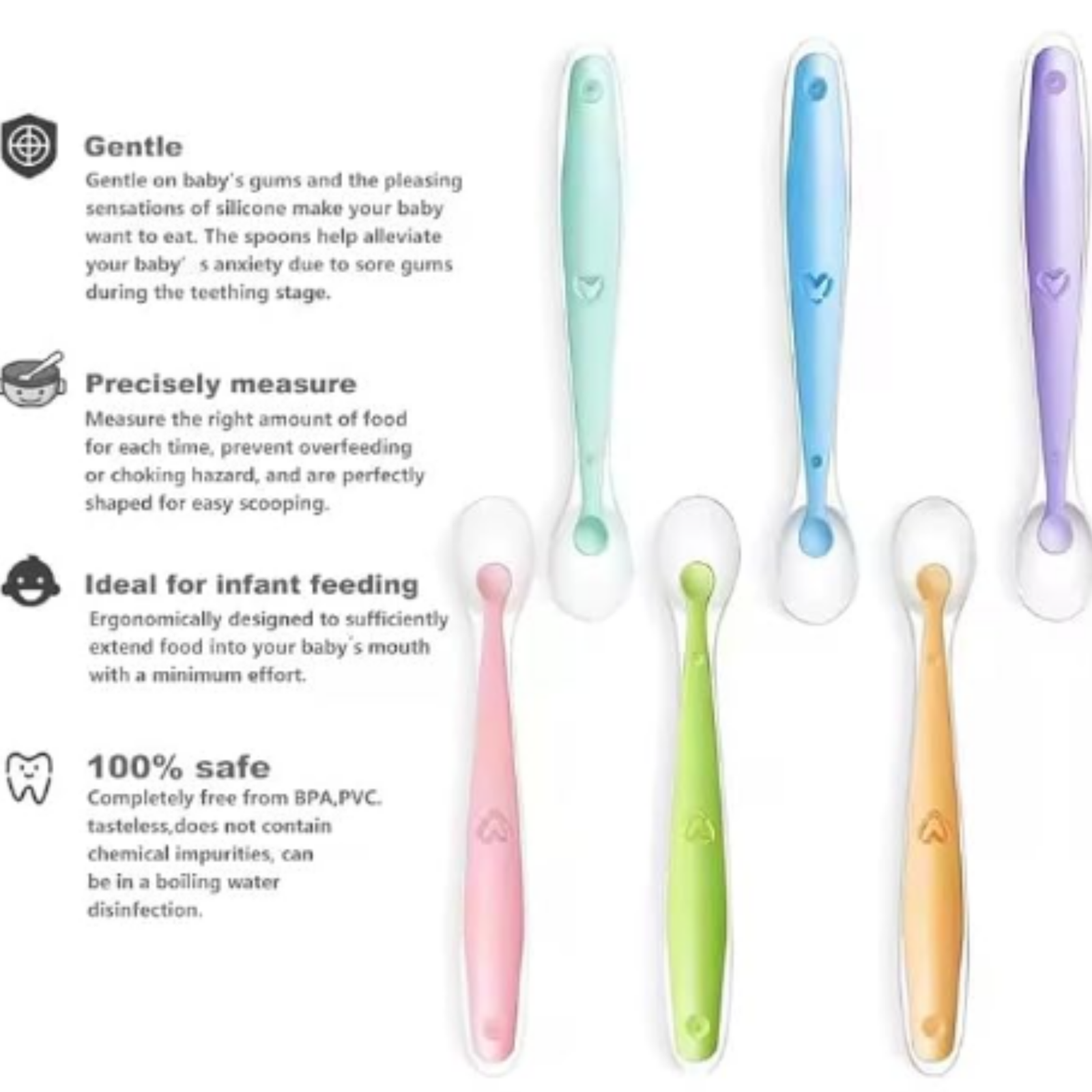 baby silicone feeding spoon set of 3 baby silicone feeding spoon set of 3