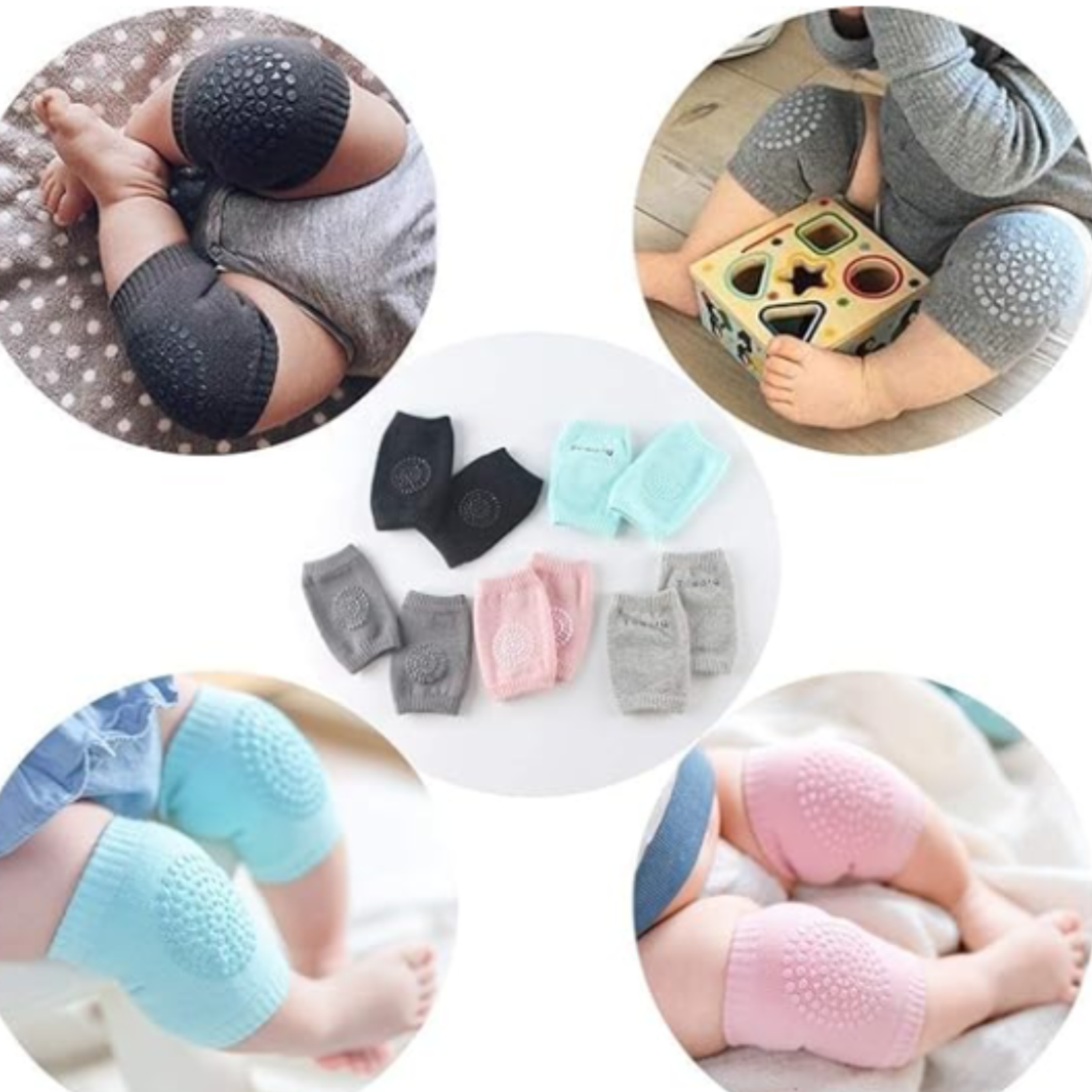 baby knee pad set of 3 – soft anti slip crawling knee pads for babies baby knee pad set of 3 – soft anti slip crawling knee pads for babies