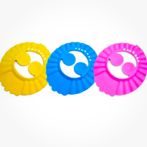 baby shower cap set of 3 – waterproof adjustable baby bath cap
